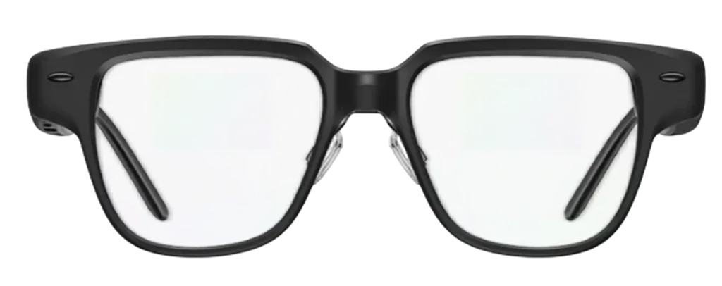 Captify Pro AI captioning glasses displaying real time speech transcription