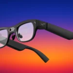 RayNeo X3 Pro AI+AR smart glasses front view with MicroLED display