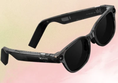 loomos AI glasses front view design