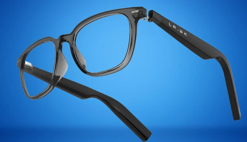Lawaken AI Chat City, Glasses So Smart You Will Wonder What Took You So Long. Lawaken AI Chat City glasses front view showing frame design