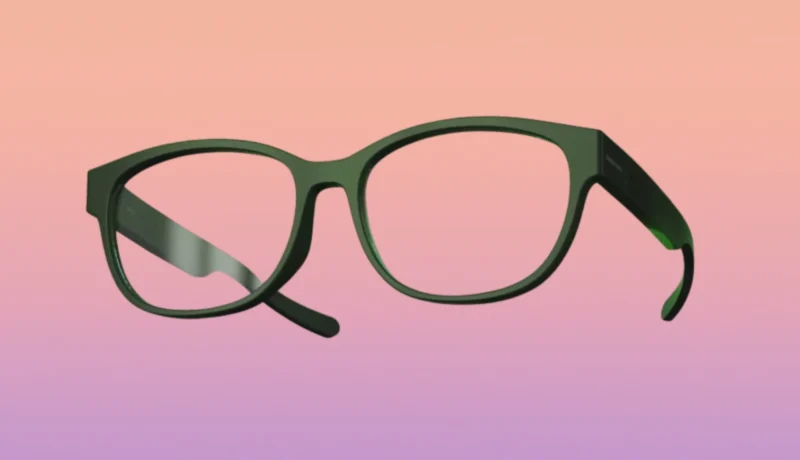 No Signal, No Problem, MentorLens Runs AI Learning Entirely On-Device. MentorLens AI glasses front view showing lightweight frame