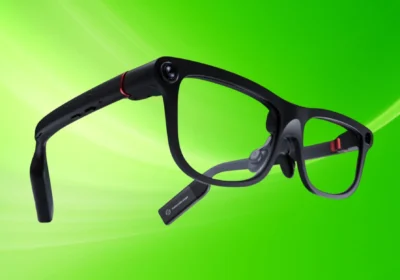 INMO Go3 AI glasses front frame design with dual-eye display