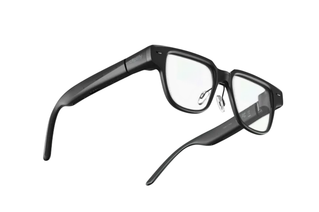 Captify Pro glasses with live subtitle display for hard-of-hearing users
